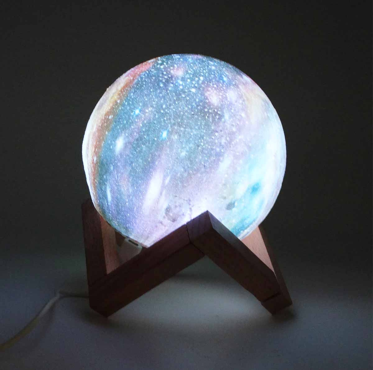 چراغ خواب طرح کره ماه مدل 3D Moon کد 004