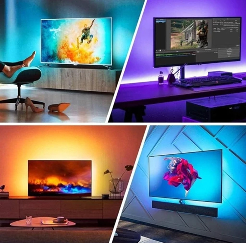 ریسه نئون لومیز مدل APP-5M RGB طول ۵ متر به همراه آداپتور