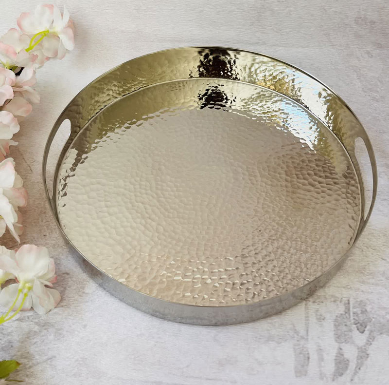 سینی مسی مدل لب پهن کد ZH413