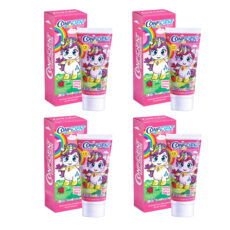 خمیردندان کودک کانفیدنت مدل Too-G04 حجم 70 میلی‌لیتر مجموعه 4 عددی