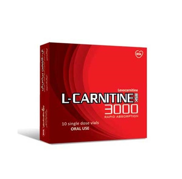 ویال خوراکی ال کارنیتین 3000 بی اس کی بسته 10 عددی