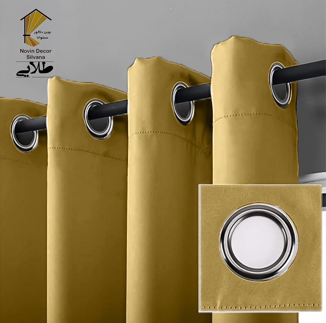 پرده نوین دکور سیلوانا مدل کتان NY31 سایز 280x140 سانتی‌متر