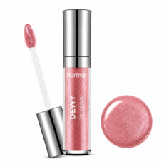 لیپ گلاس براق فلورمار مدل Dewy Glaze شماره 05 رنگ رزگلد