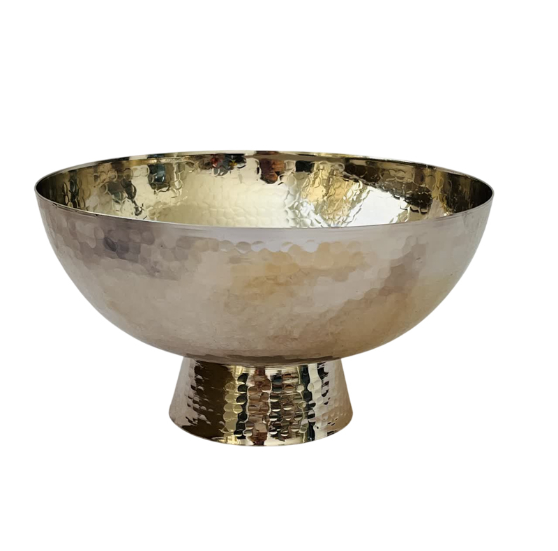 آجیل خوری مسی مدل مدرن گرد کروم کد ZH407.7