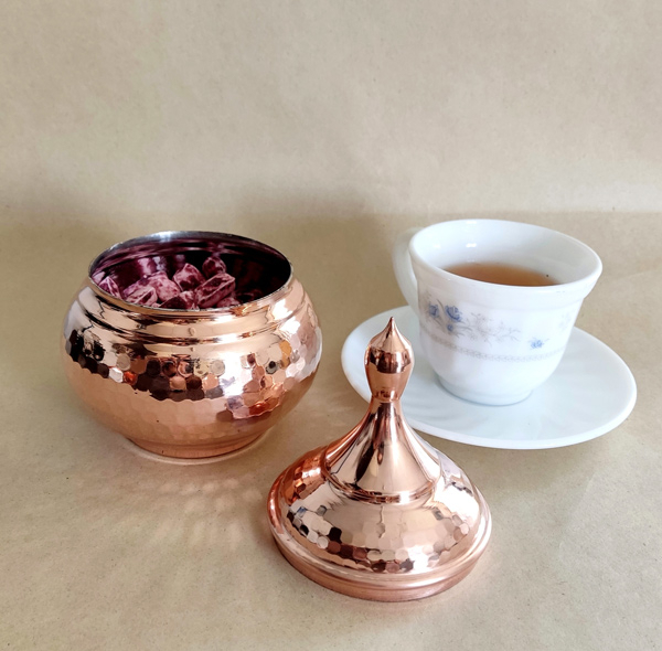 آجیل خوری مسی مدل بدون پایه کد ZH228.3