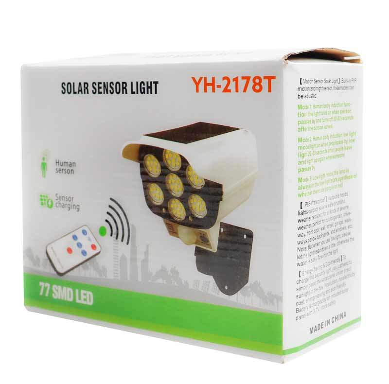 چراغ خورشیدی طرح دوربین مدار بسته مدل YH-2178T