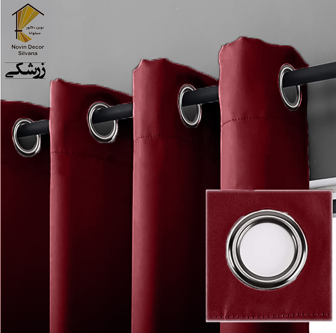پرده نوین دکور سیلوانا مدل کتان NY31 سایز 280x140 سانتی‌متر