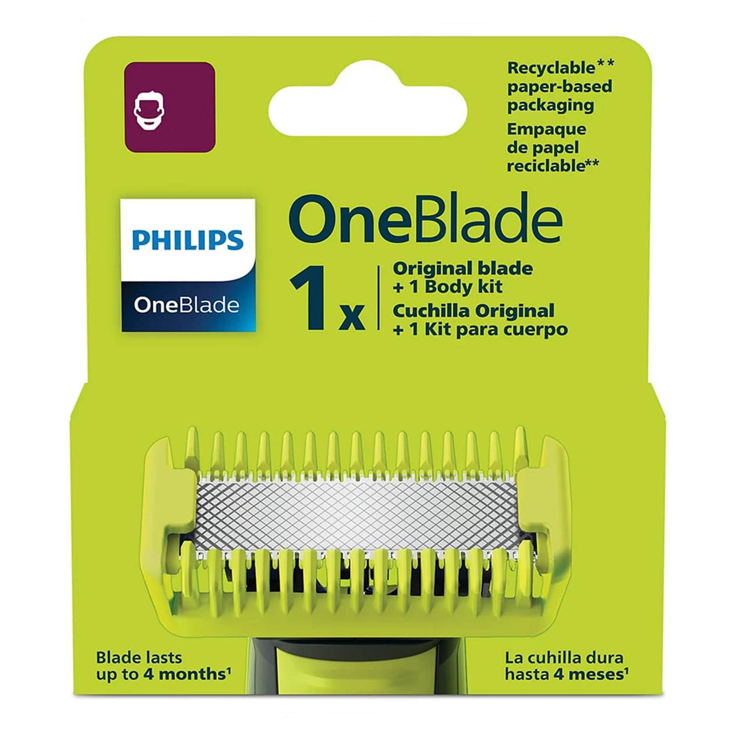 سری یدک ماشین اصلاح صورت فیلیپس مدل QP610/51 با تیغه استیل پیشرفته، مناسب اصلاح تریم، استفاده خشک و مرطوب، باتری قابل شارژ، مقاوم در برابر آب