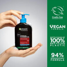 ژل شستشو صورت گارنیه مدل Pure Active Charcoal مناسب برای پوست های چرب و مختلط حجم 250 میلی لیتر