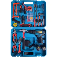 مجموعه 190 عددی دریل پیچ گوشتی چکشی شارژی 10 میلی متری 128 ولت جاب مدل JB-128 POWER Jab