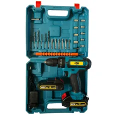 پیچ گوشتی شارژی 10 میلیمتری 208 ولت جاب مدل JB-208 SUPER JAB مجموعه 40 عددی