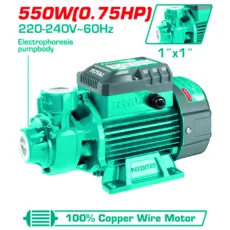 پمپ آب 550 وات 0.75 اسب بخار توتال مدل TWP15506