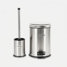ست سطل زباله و فرچه پیسو مدل P-3-ltr گنجایش 3 لیتر