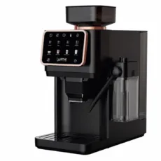 اسپرسوساز تمام اتوماتیک آزتک مدل A-8102 با فشار بخار 25 بار، آسیاب قهوه 12 مرحله‌ای، نمایشگر LCD و مخزن آب 2 لیتری
