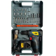 پیچ گوشتی چکشی شارژی 10 میلی متری 148ولت جاب مدل JB-148 AV Industrial مجموعه 40 عددی