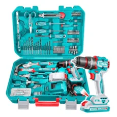 پیچ گوشتی شارژی 20 ولت چکشی توتال مدل THKTHP11652 مجموعه 165 عددی