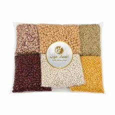 عدس و لوبیا چیتی و قرمز و سفید و لپه و نخود اعتماد خوب - 500 گرم بسته 6 عددی
