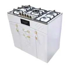 اجاق گاز 5 شعله هاکان مدل اجاق گاز چهار درب صفحه استیل اپکسی کوهان دار با ترموکوپل
