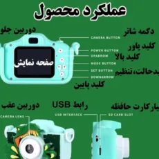 دوربین دیجیتال کودک مدل تیرکس