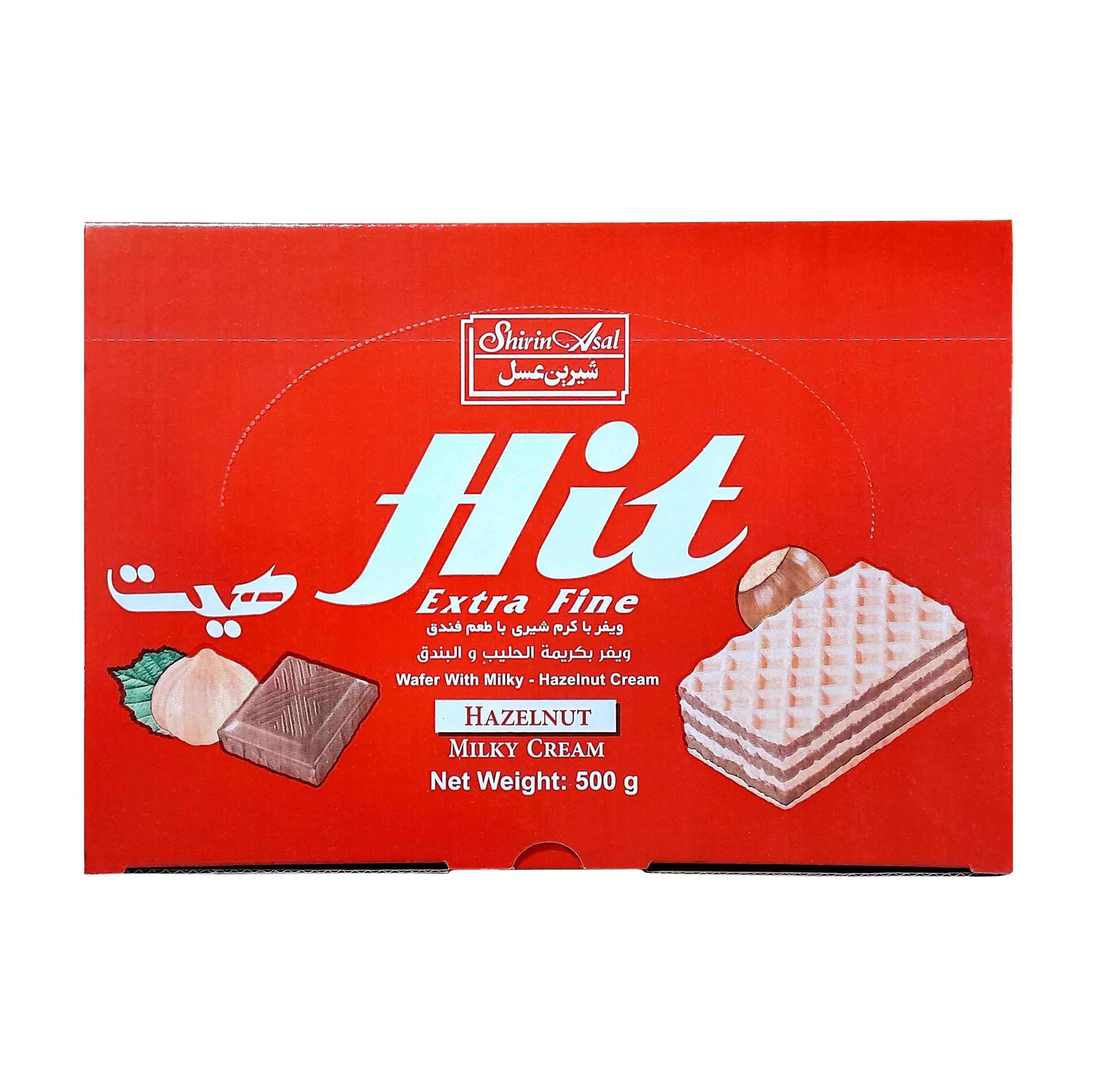ویفر شکلات، شیری شیرین عسل - 500 گرم