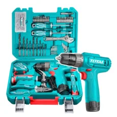 پیچ گوشتی شارژی 12 ولت توتال مدل THKTHP11292 مجموعه 129 عددی