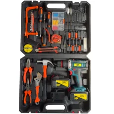 ریل پیچ گوشتی چکشی شارژی 10 میلی متری 212 ولت جاب مدل JB-212 ACCESSORIES مجموعه 199 عددی