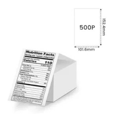 برچسب پرینتر لیبل زن فومیمو مدل  SLP-4*6-500 بسته ۵۰۰ عددی