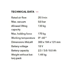 قاپک شارژی فلکس مدل VLP 18.0 C