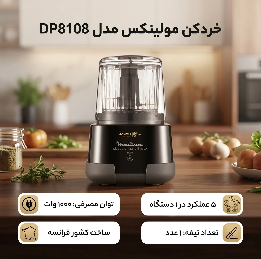 خردکن مولینکس مدل DP8108