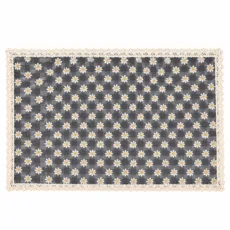 رومیزی مدل چهارخانه بابونه کد 03 سایز 250×140 سانتی‌متر