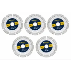 صفحه برش مینی فرز گرانیت، سرامیک و کاشی بر اسمیت مدل SMITLOOK-115MM سایز 115 میلی‌متر مجموعه 5 عددی