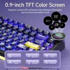 کیبورد بی سیم مخصوص بازی آجز مدل AK820 V2 PRO 8+8 K