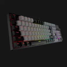 کیبورد گیمینگ فنتک مدل ATOM104 MK886V2Redswitch