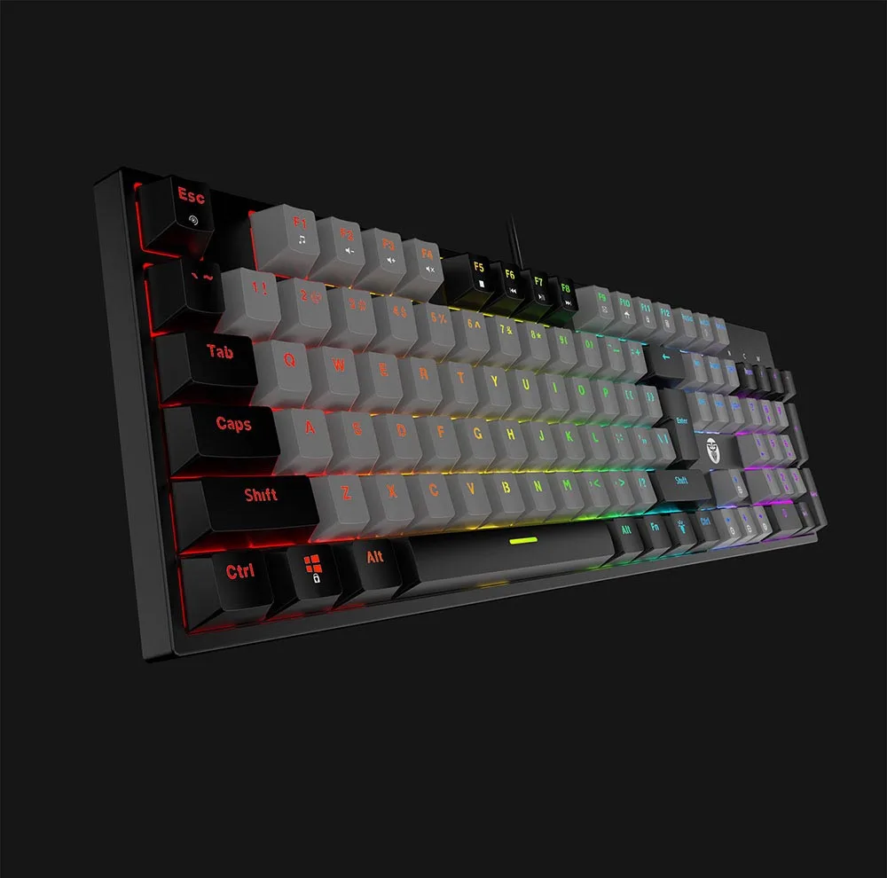 کیبورد گیمینگ فنتک مدل ATOM104 MK886V2Redswitch