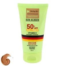 کرم ضد آفتاب رنگی دیفکتو SPF 50 مدل 03 ‌مناسب برای پوست‌های چرب حجم 50 میلی‌لیتر