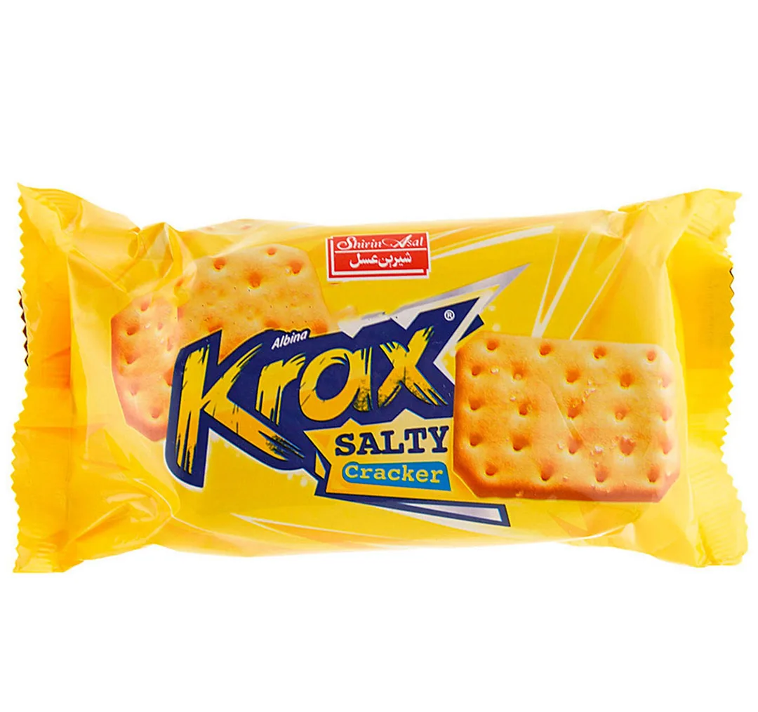 کراکر نمکی شیرین عسل وزن ۷۰ گرم
