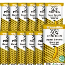 پروتئین بار گیاهی کنل موز کنلیتا وزن 45 گرم بسته 12 عددی