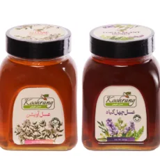 عسل طبیعی آویشن و چهل گیاه رویال کندو کوهرنگ وزن 900 گرم بسته 2 عددی