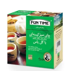 چای سبز کیسه ای با گل یاس فان تایم بسته 100 عددی