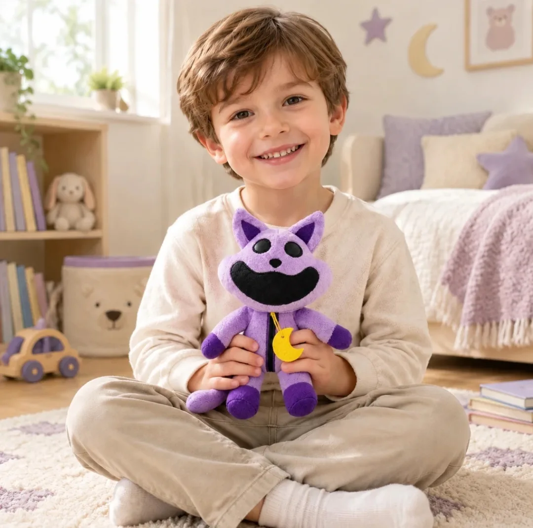 عروسک پولیشی مدل گربه کت نپ کد NIL0327 ارتفاع ۲۵ سانتی متر