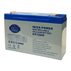 باتری سیلد اسید 6 ولت 12 آمپر ساعت ایبیزا مدل KSRE-6V-12A