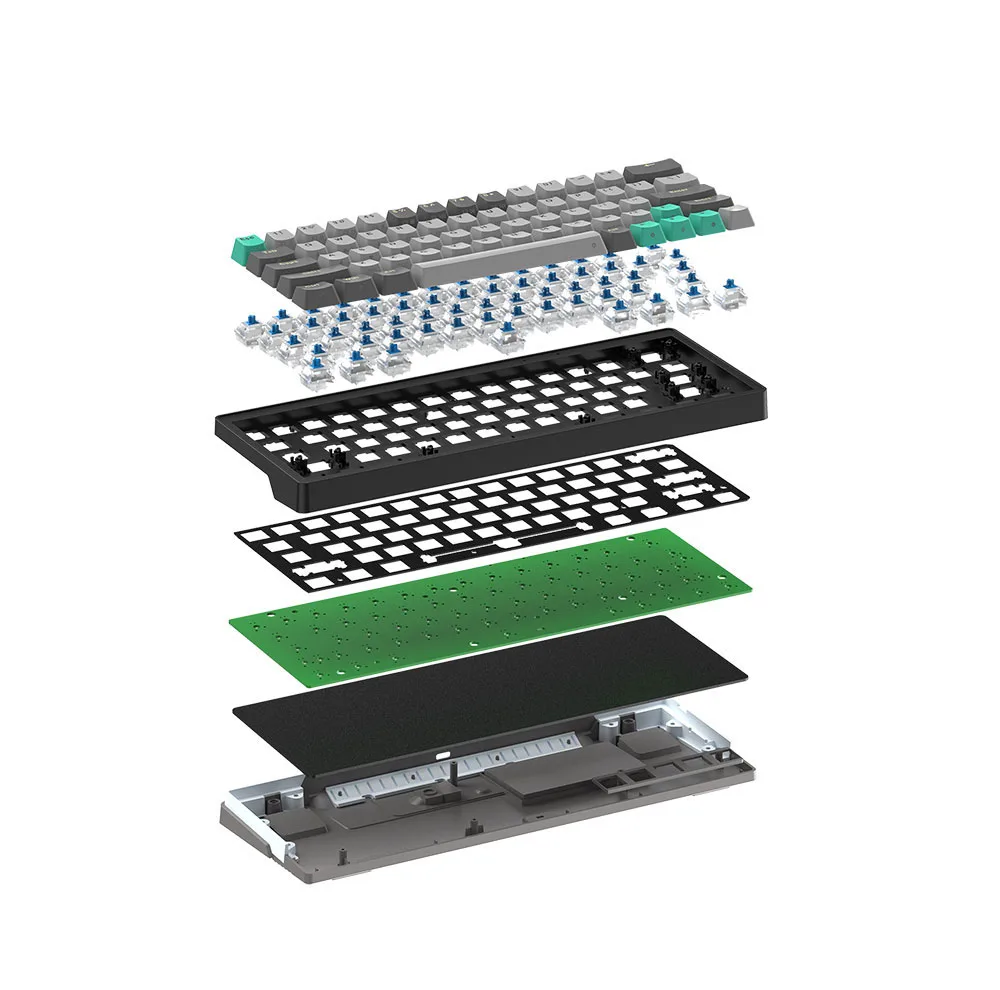 کیبورد بی سیم گیمینگ فنتک مدل Atom pro63 MK912Redswitch