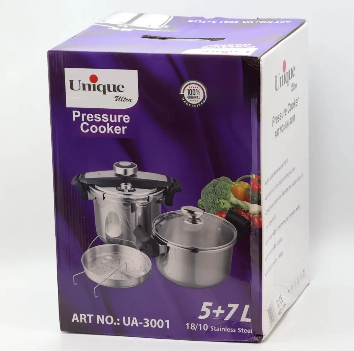 زودپز دوقلو یونیک اولترا مدل UA-3001 گنجایش 7 و 5 لیتر
