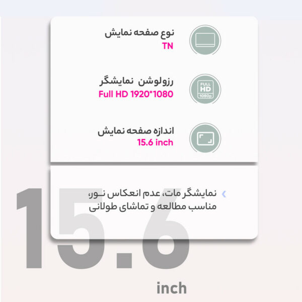 لپ تاپ 15.6 اینچی لنوو مدل IdeaPad 3-ZE-NB