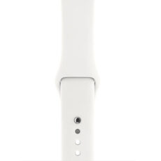 ساعت هوشمند اپل واچ سری 3 سلولار مدل 42mm Stainless Steel Case with Soft White Sport Silicon Band