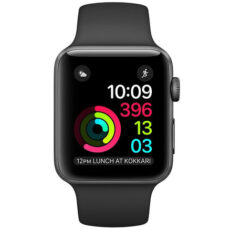 ساعت هوشمند اپل واچ سری 2 مدل 38mm Space Gray Aluminum Case with Sport Silicon Band