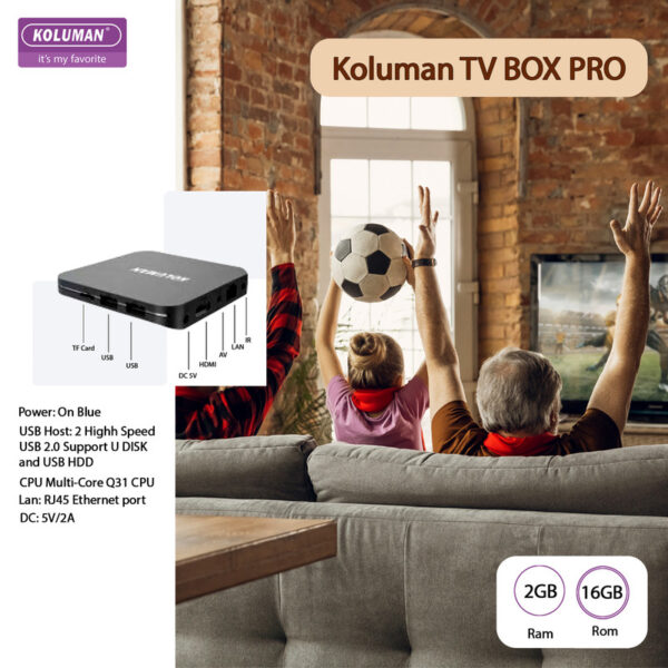 اندروید باکس کلومن مدل TV BOX PRO