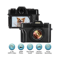 دوربین دیجیتال مدل 2.7K UHD 30.0MP به همراه لنز 16X