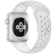 ساعت هوشمند اپل واچ سری 2 مدل   38mm  Nike Plus  Silver Aluminum Case with Pure Platinum/White Nike Sport Silicon Band