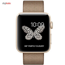 ساعت هوشمند اپل واچ سری 2 مدل 42mm Aluminum Case with Coffe Caramel Nylon Band